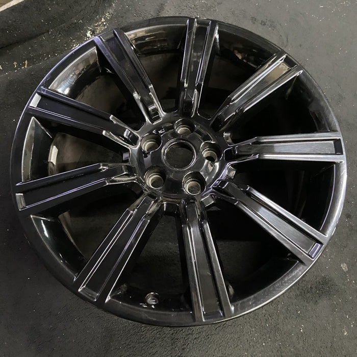 21" RANGE ROVER 17 , 21x9.5, 9 spoke Original OEM Wheel Rim - Side Profile