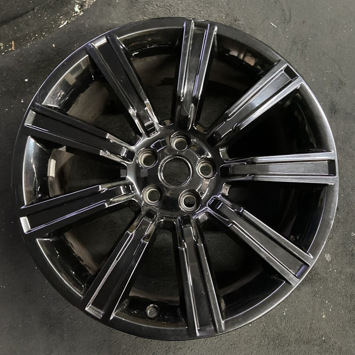 21" RANGE ROVER 17 , 21x9.5, 9 spoke Original OEM Wheel Rim - Angle View
