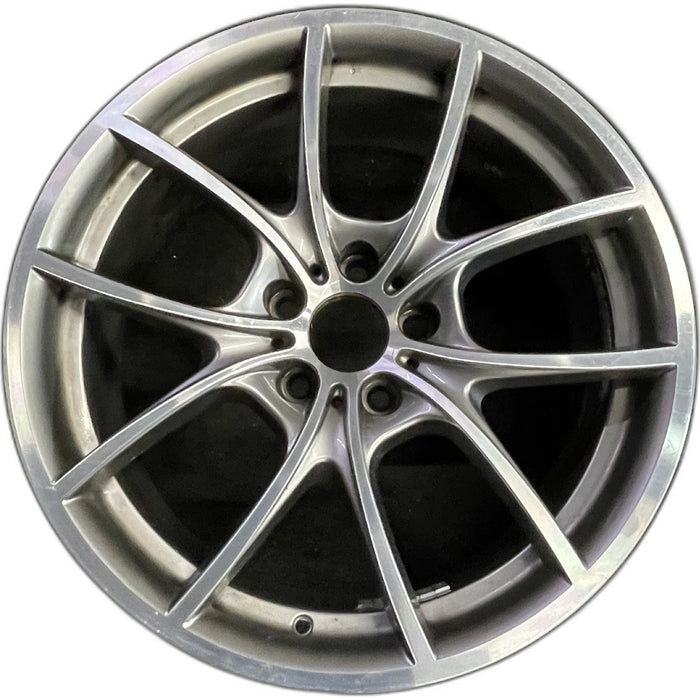 20" BMW 528i 11-16 20x9 , 5 spoke, V spoke design, w/o dimple between lugs; - Front View