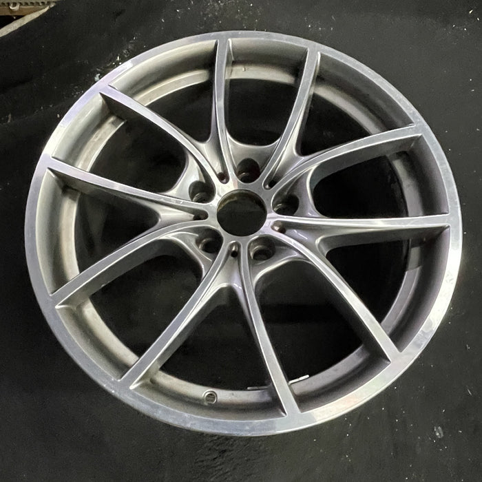 20" BMW 528i 11-16 20x9 , 5 spoke, V spoke design, w/o dimple between lugs; - Side Profile