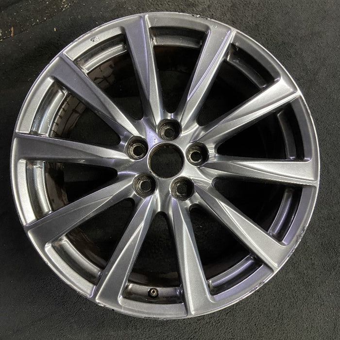 19" LEXUS IS-F 08-09 19x8 frt alloy 10 spoke L. w/o polished Original OEM Wheel - Front View