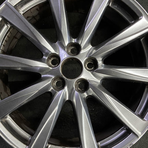 19" LEXUS IS-F 08-09 19x8 frt alloy 10 spoke L. w/o polished Original OEM Wheel - Angle View