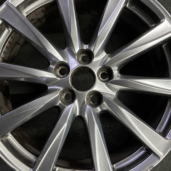19" LEXUS IS-F 08-09 19x8 frt alloy 10 spoke L. w/o polished Original OEM Wheel - Angle View