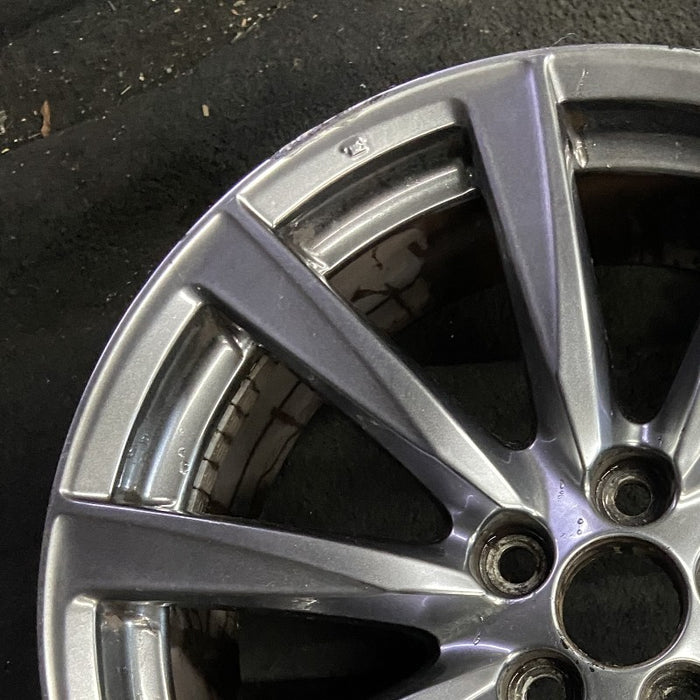 19" LEXUS IS-F 08-09 19x8 frt alloy 10 spoke L. w/o polished Original OEM Wheel - Side Profile