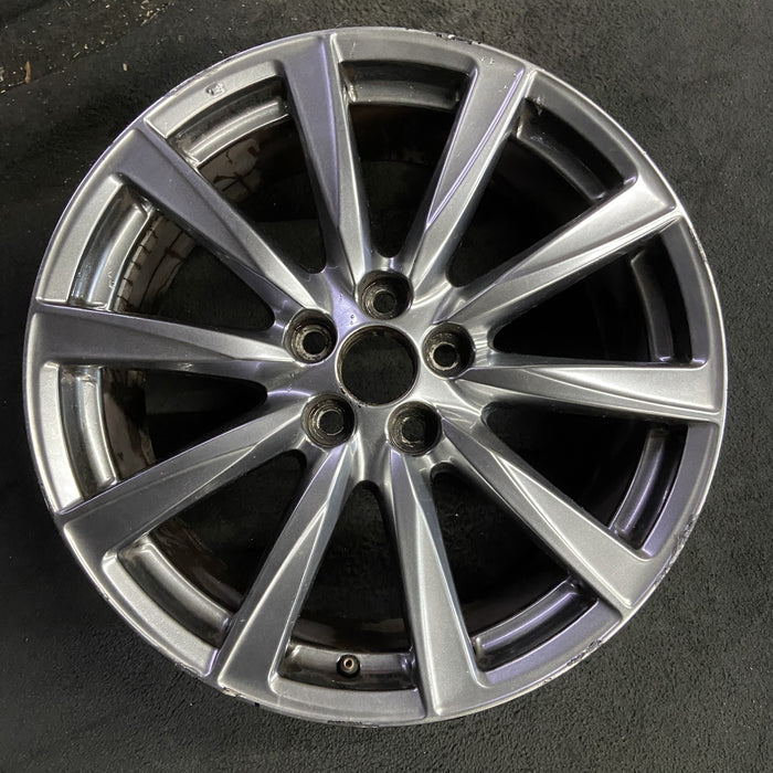 19" LEXUS IS-F 08-09 19x8 , , L., w/o polished Original OEM Wheel Rim - Angle View