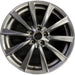 19" LEXUS IS-F 08-09 19x8 frt alloy 10 spoke L. w/o polished Original OEM Wheel - Front View