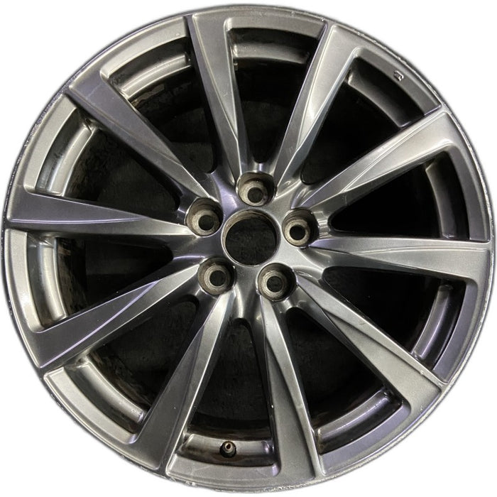 19" LEXUS IS-F 08-09 19x8 frt alloy 10 spoke L. w/o polished Original OEM Wheel - Front View