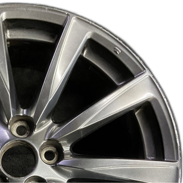 19" LEXUS IS-F 08-09 19x8 frt alloy 10 spoke L. w/o polished Original OEM Wheel - Side Profile