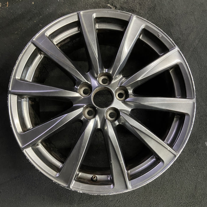 19" LEXUS IS-F 08-09 19x8 , , L., w/o polished Original OEM Wheel Rim - Angle View