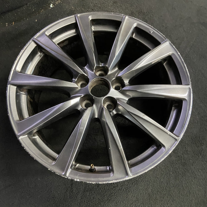 19" LEXUS IS-F 08-09 19x8 , , L., w/o polished Original OEM Wheel Rim - Side Profile