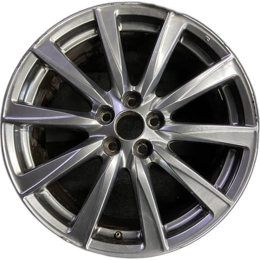 19" LEXUS IS-F 08-09 19x8 frt alloy 10 spoke L. w/o polished Original OEM Wheel - Front View