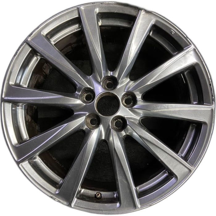 19" LEXUS IS-F 08-09 19x8 frt alloy 10 spoke L. w/o polished Original OEM Wheel - Front View