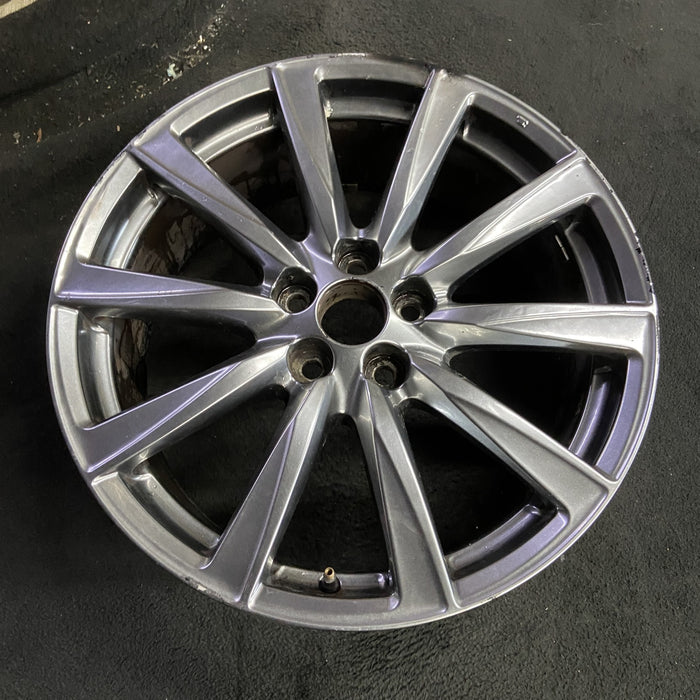 19" LEXUS IS-F 08-09 19x8 , , L., w/o polished Original OEM Wheel Rim - Side Profile