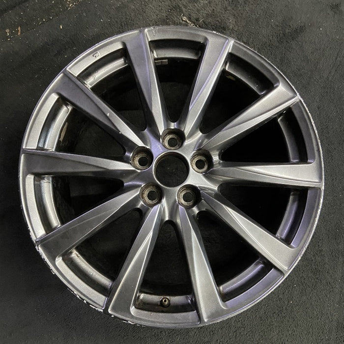 19" LEXUS IS-F 08-09 19x8 frt alloy 10 spoke L. w/o polished Original OEM Wheel - Front View