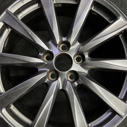 19" LEXUS IS-F 08-09 19x8 frt alloy 10 spoke L. w/o polished Original OEM Wheel - Angle View