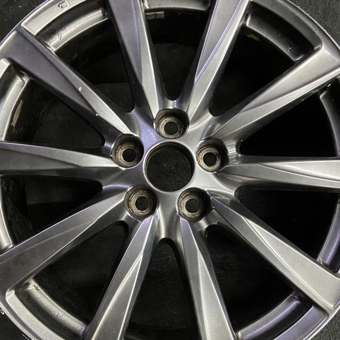 19" LEXUS IS-F 08-09 19x8 frt alloy 10 spoke L. w/o polished Original OEM Wheel - Angle View