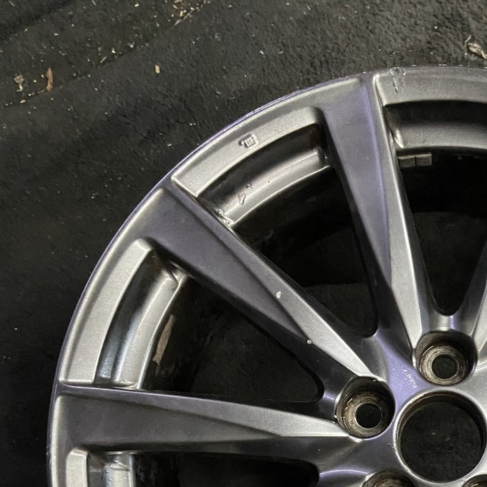 19" LEXUS IS-F 08-09 19x8 frt alloy 10 spoke L. w/o polished Original OEM Wheel - Side Profile