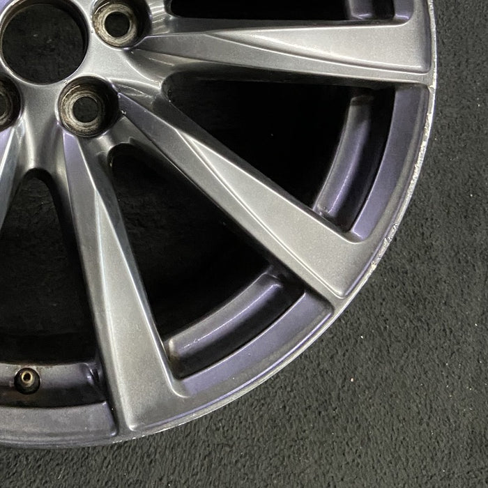 19" LEXUS IS-F 08-09 19x8 frt alloy 10 spoke L. w/o polished Original OEM Wheel - Back View