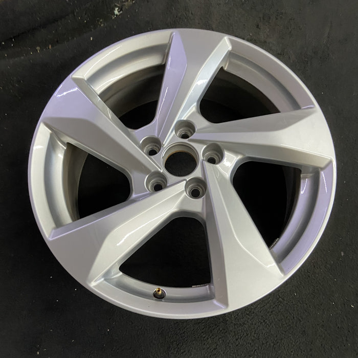 18" AUDI Q3 19-23 18x7 , , angled spoke Original OEM Wheel Rim - Side Profile