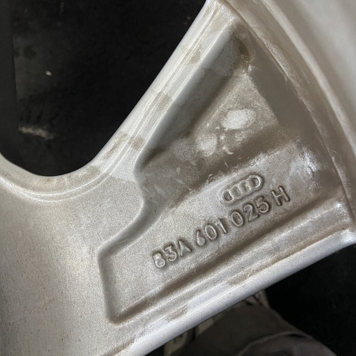 18" AUDI Q3 19-23 18x7 , , angled spoke Original OEM Wheel Rim - Back View
