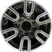 20" SIERRA 2500 PICKUP 20 20x8.5, 12 spoke , black Original OEM Wheel Rim - Front View