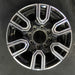 20" SIERRA 2500 PICKUP 20 20x8.5 12 spoke machined face accents black opt PYU - Front View