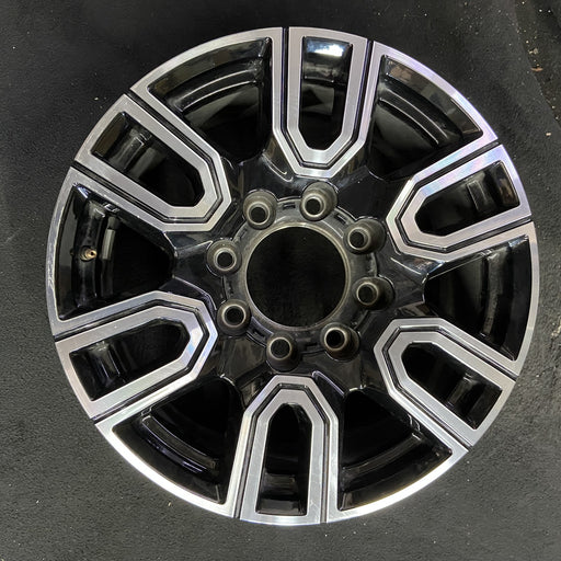 20" SIERRA 2500 PICKUP 20 20x8.5, 12 spoke , black Original OEM Wheel Rim - Angle View