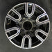20" SIERRA 2500 PICKUP 20 20x8.5, 12 spoke , black Original OEM Wheel Rim - Angle View