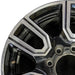 20" SIERRA 2500 PICKUP 20 20x8.5 12 spoke machined face accents black opt PYU - Angle View