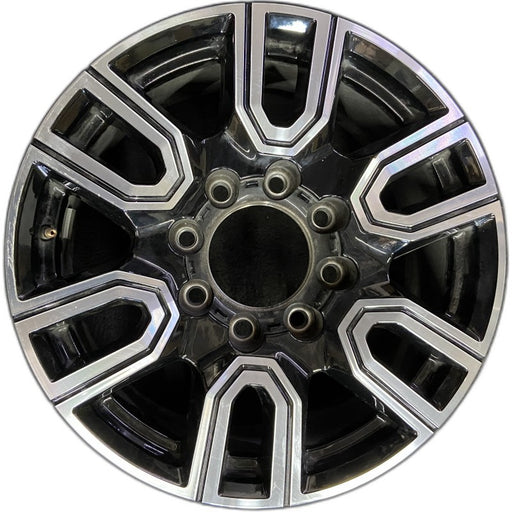 20" SIERRA 2500 PICKUP 20 20x8.5 12 spoke machined face accents black opt PYU - Front View