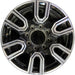 20" SIERRA 2500 PICKUP 20 20x8.5 12 spoke machined face accents black opt PYU - Front View