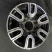 20" SIERRA 2500 PICKUP 20 20x8.5, 12 spoke , black Original OEM Wheel Rim - Side Profile