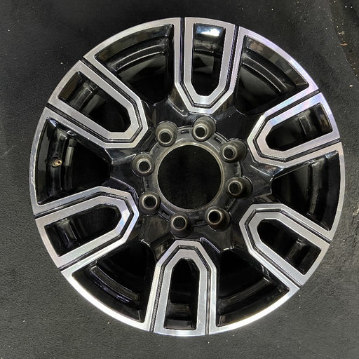 20" SIERRA 2500 PICKUP 20 20x8.5 12 spoke machined face accents black opt PYU - Front View