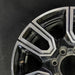 20" SIERRA 2500 PICKUP 20 20x8.5 12 spoke machined face accents black opt PYU - Side Profile