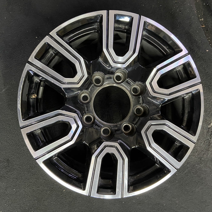20" SIERRA 2500 PICKUP 20 20x8.5, 12 spoke , black Original OEM Wheel Rim - Angle View