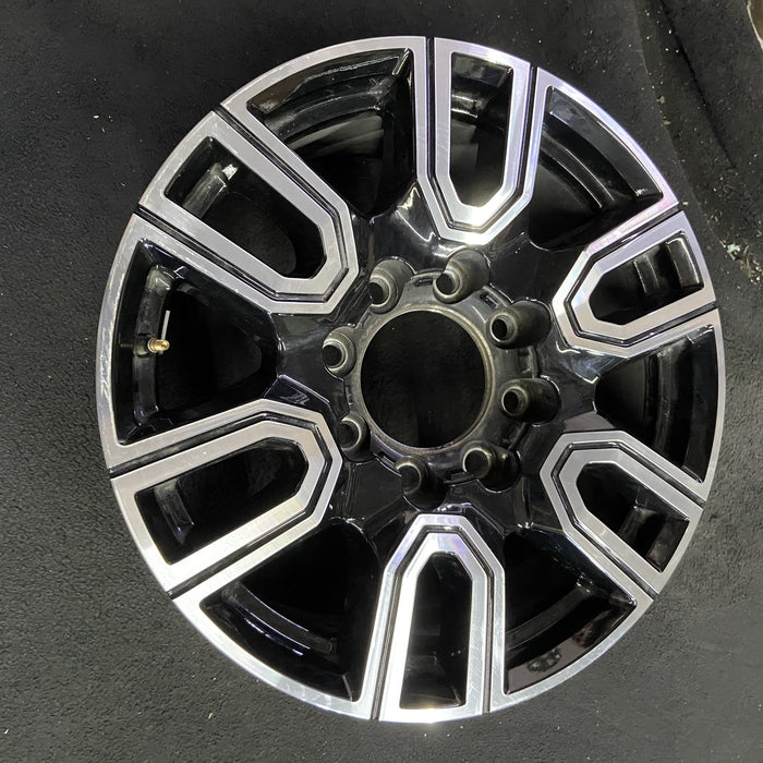 20" SIERRA 2500 PICKUP 20 20x8.5, 12 spoke , black Original OEM Wheel Rim - Side Profile