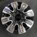 20" SIERRA 2500 PICKUP 24 20x8.5 8 spoke raised spoke machined with black - Front View