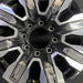 20" SIERRA 2500 PICKUP 24 20x8.5 8 spoke raised spoke machined with black - Angle View