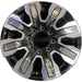 20" SIERRA 2500 PICKUP 24 20x8.5 8 spoke raised spoke machined with black - Front View
