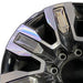 20" SIERRA 2500 PICKUP 24 20x8.5 8 spoke raised spoke machined with black - Angle View