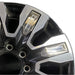 20" SIERRA 2500 PICKUP 24 20x8.5 8 spoke raised spoke machined with black - Side Profile