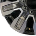 20" SIERRA 2500 PICKUP 24 20x8.5 8 spoke raised spoke machined with black - Back View