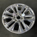 20" SIERRA 1500 PICKUP 19 , 20x9, 12 spoke, V spoke, opt RTL Original OEM Wheel - Close-Up Detail