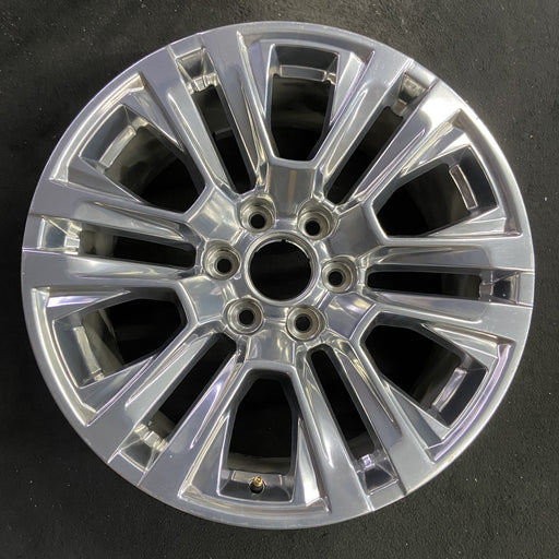 20" SIERRA 1500 PICKUP 19 , 20x9, 12 spoke, V spoke, opt RTL Original OEM Wheel - Angle View