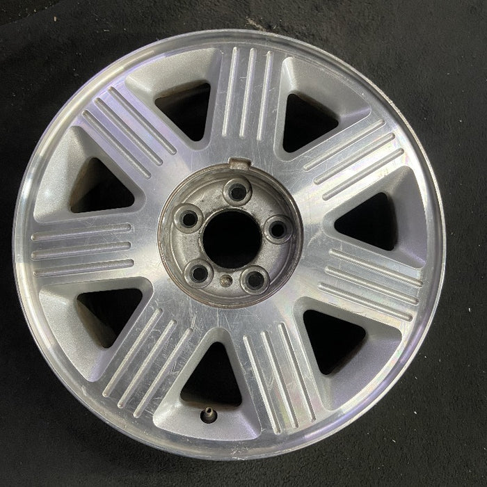 17" AVIATOR 03 17x7.5 aluminum 7 spoke machined Original OEM Wheel Rim - Front View
