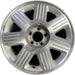 17" AVIATOR 03 , 7 spoke, machined Original OEM Wheel Rim - Front View