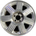 17" AVIATOR 03 17x7.5 aluminum 7 spoke machined Original OEM Wheel Rim - Front View