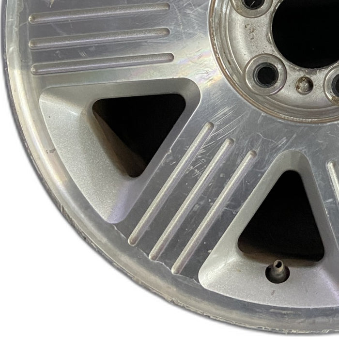 17" AVIATOR 03 17x7.5 aluminum 7 spoke machined Original OEM Wheel Rim - Back View
