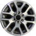 20" SEQUOIA 25 20x8, 6 Y spoke, silver Original OEM Wheel Rim - Front View