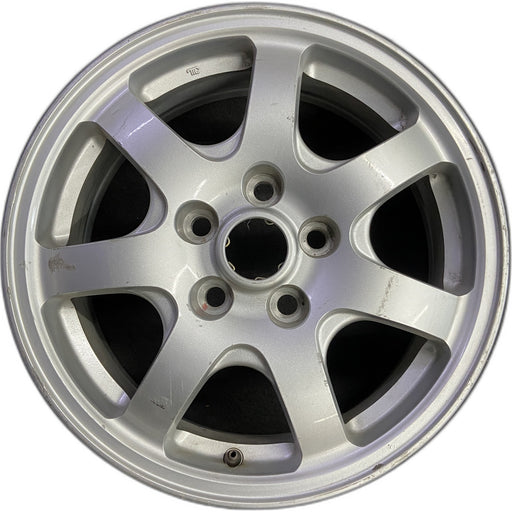16" DIAMANTE 97-99 16x6, aluminum, 7 spoke, silver Original OEM Wheel Rim - Front View